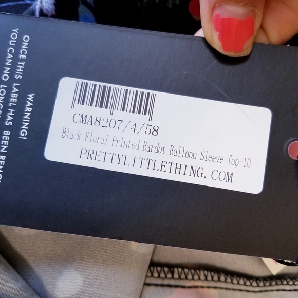 🌸NEW PrettyLittleThing | Floral bardot top - Picture 8 of 13